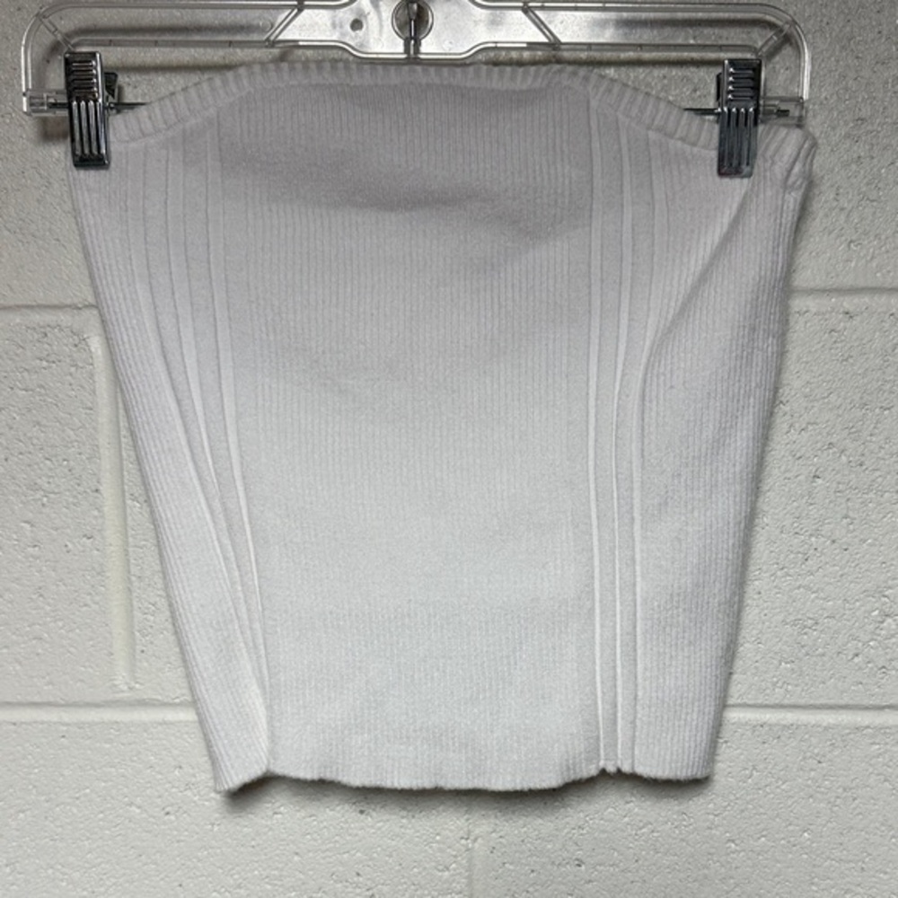 PacSun White Knit Sweater Tube Top